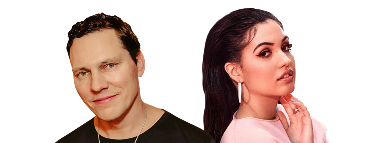 Tiesto & Mabel faces